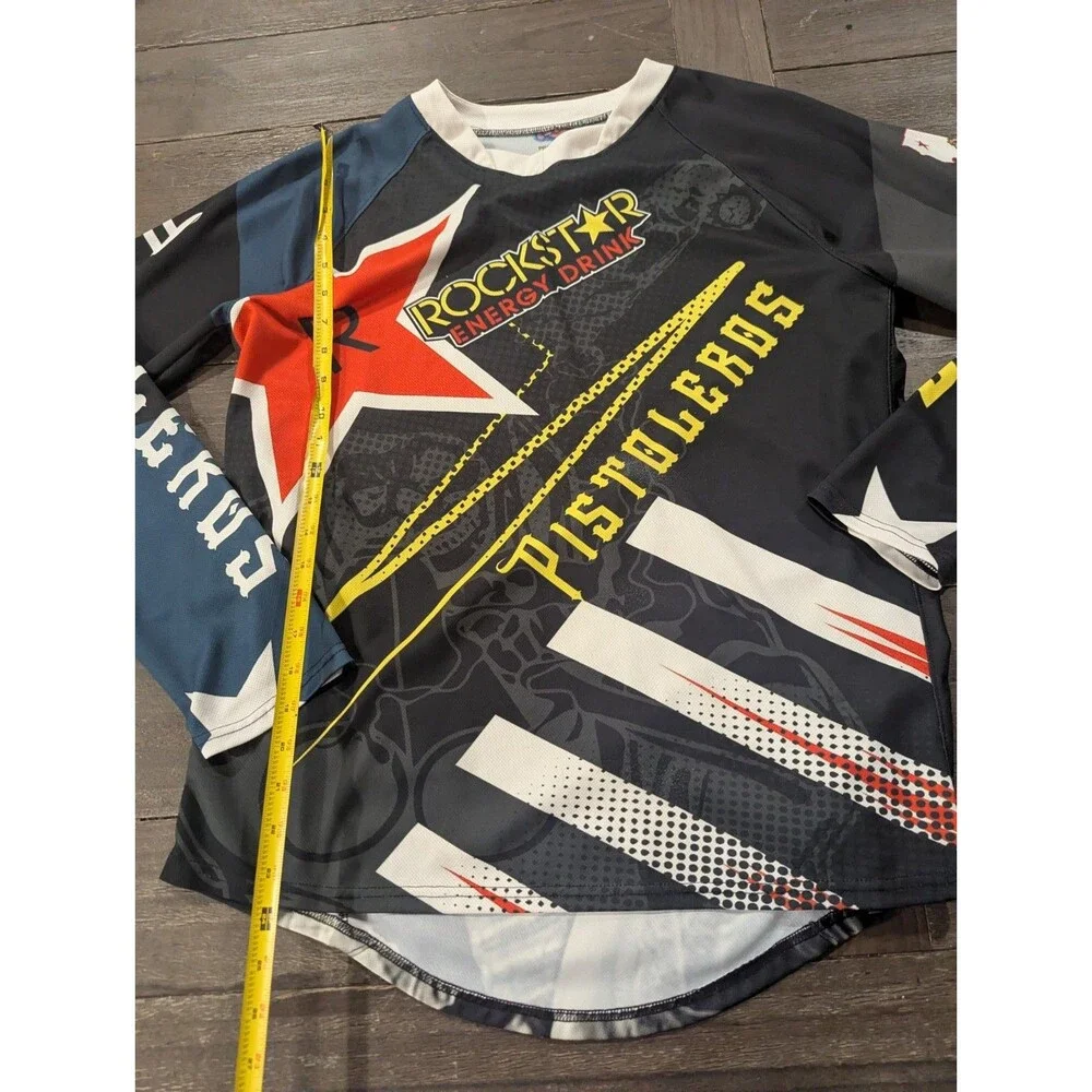 Mens‎ Rockstar Energy Drink Pistoleros Long Sleeve Shirt Large Read